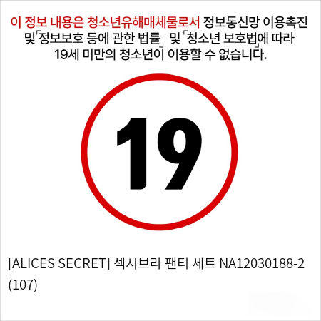 [ALICES SECRET] 섹시브라 팬티 세트 NA12030188-2 (107)